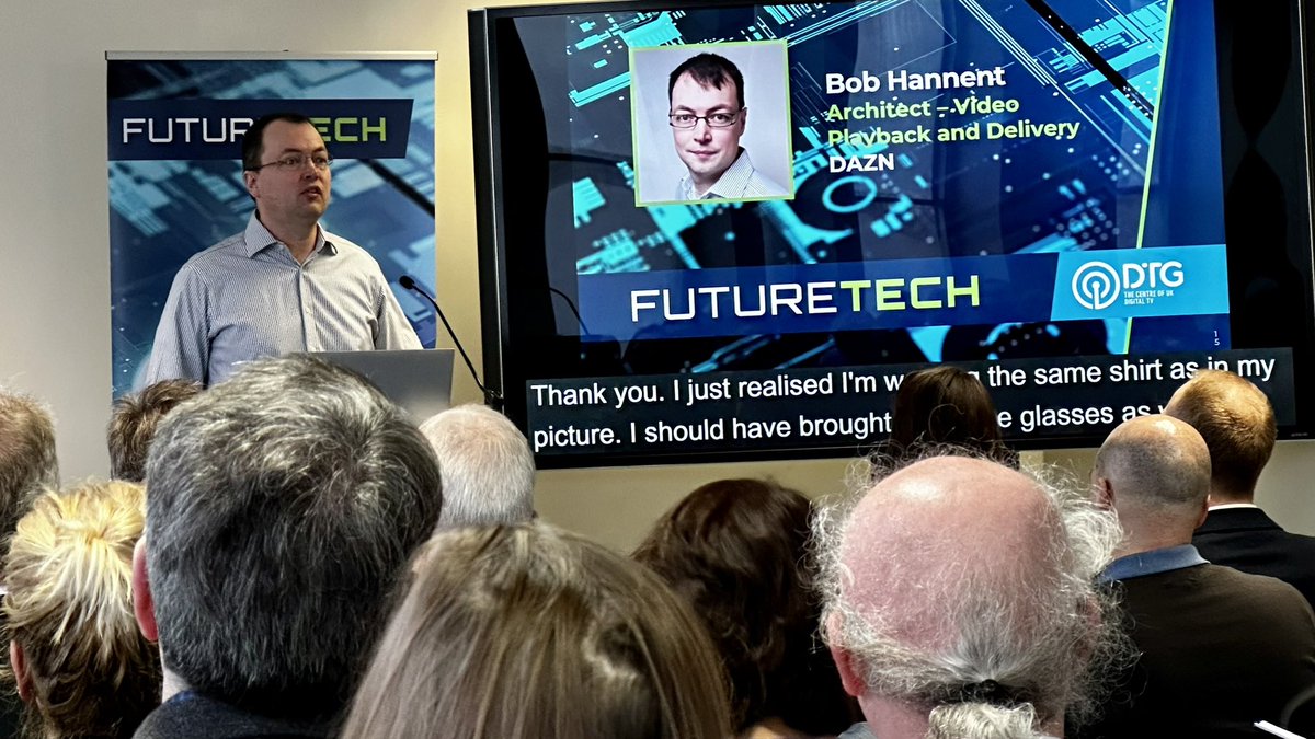 Techex Limited (@techexuk) on Twitter photo The future of TV’s the topic at <a href="/theDTG/">Digital TV Group</a>’s #Futuretech today. If your tech “isn’t cloud native…you won’t get the results you need” says <a href="/dazngroup/">DAZN</a>’s <a href="/bobdvb/">Bob Hannent - @bobdvb@mastodonapp.uk</a> as he outlines the challenges of delivering live sports to millions. The future of TV’s the topic at <a href="/theDTG/">Digital TV Group</a>’s #Futuretech today. If your tech “isn’t cloud native…you won’t get the results you need” says <a href="/dazngroup/">DAZN</a>’s <a href="/bobdvb/">Bob Hannent - @bobdvb@mastodonapp.uk</a> as he outlines the challenges of delivering live sports to millions.