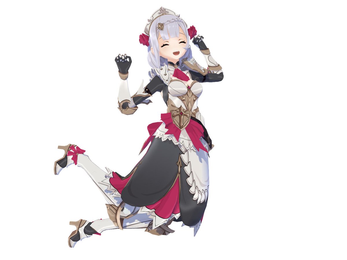 最近メイド少女が好きすぎる🙄クウェレちゃんもそうだけど原神誘われてノエルというキャラ触って自分の知らなかった好みが開花した。原神はエロ禁止とはいえモデルを公式で配布していて自由に動かせると言う面ではクリエイティブなコンテンツですよね。ノエルちゃん可愛い。 