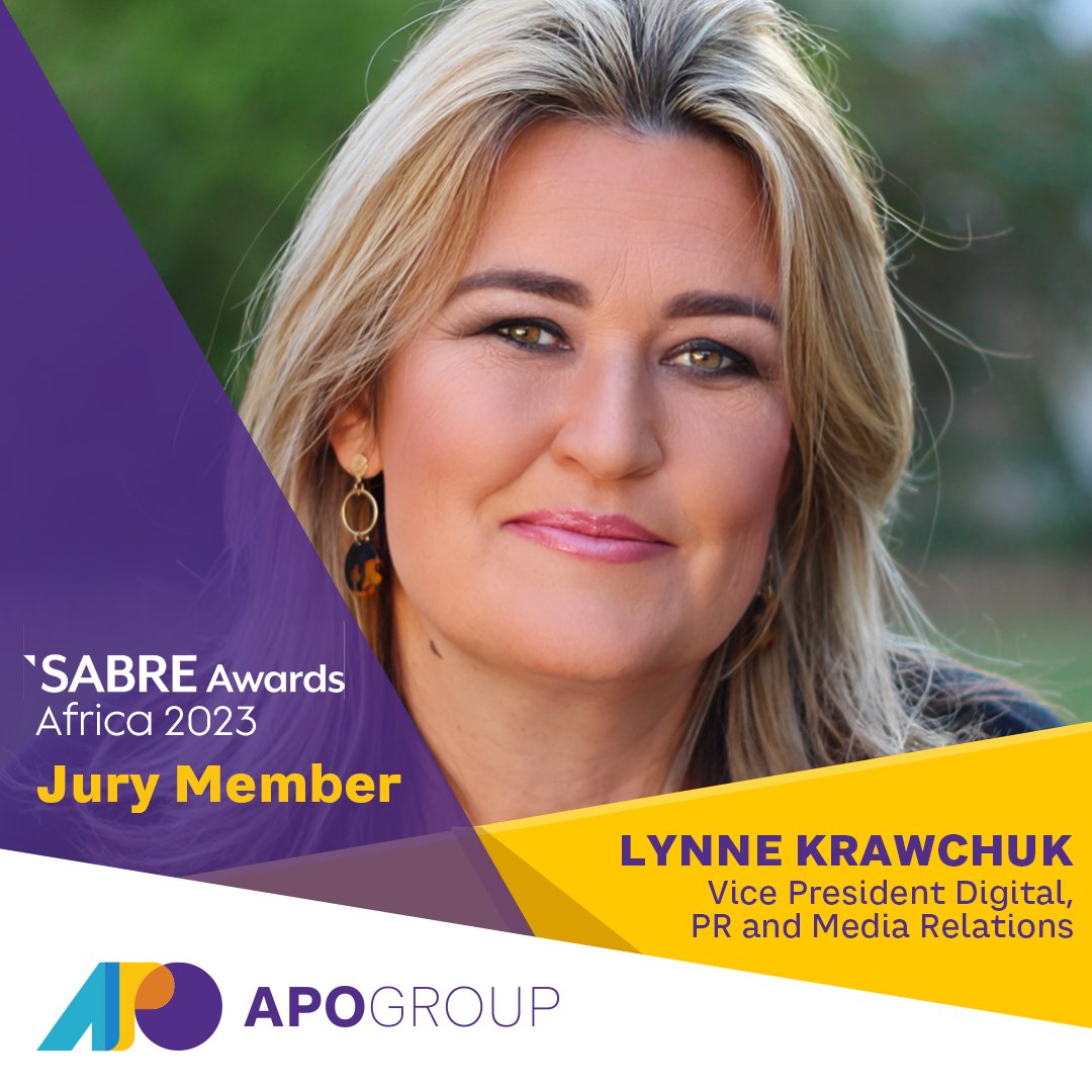 APO_source's tweet photo. Africa’s Most Prestigious Public Relations Awards Appoints APO Group Vice President Lynne Krawchuk as Judge 

Read more: https://t.co/PoxyDnGoJF

#Africa #APOGroup #PublicRelations #PRAwards #PRovoke #SABRE https://t.co/stXY0FvT9e