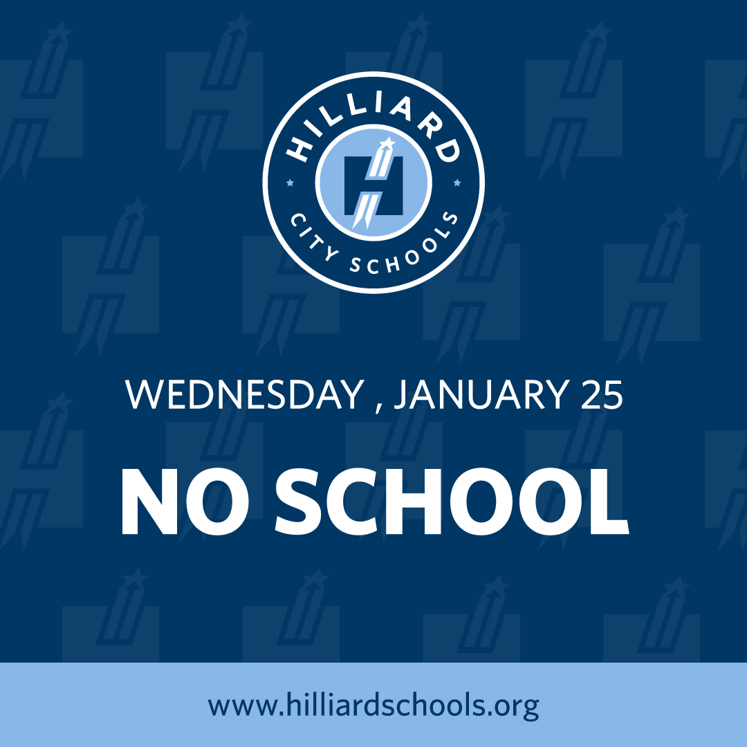 Due to weather conditions, all Hilliard City Schools will be closed Wednesday, January 25. 

All middle school and elementary activities are canceled. The high schools will make a decision later in the day on any activities. The SACC programs are closed as well.