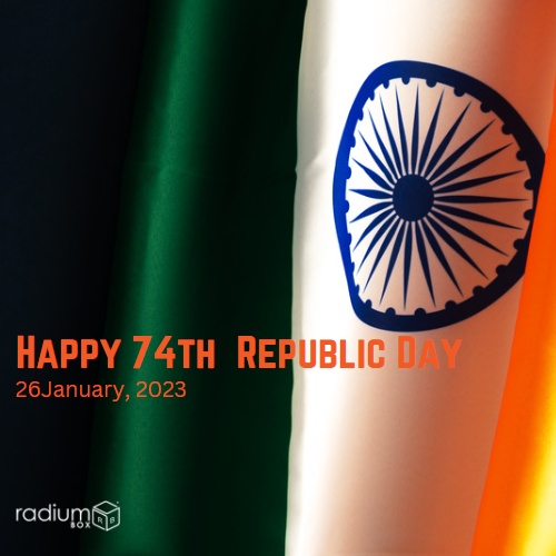 Radium_Box's tweet photo. Radium Box wishes you a very Happy 74th Republic Day...!!

#republicday #74threpublicday #radiumbox #republic2023 https://t.co/n4RYyiasDD