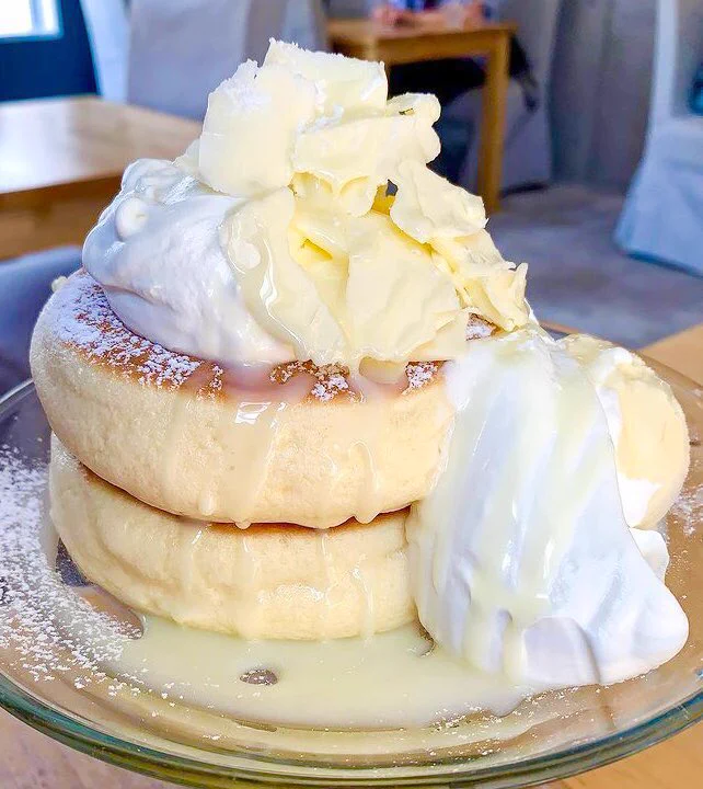 「円山ぱんけーき」の「白のぱんけーき」がとにかく美味しそう‼