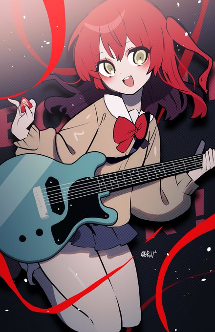 「ギターピック 赤髪」のTwitter画像/イラスト(新着)