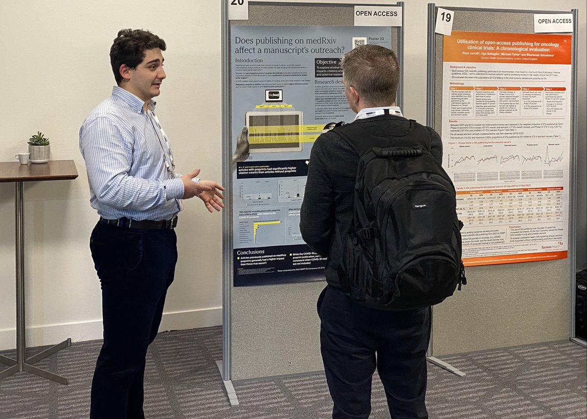 Lumanity’s Pedro Campos Silva presented his poster ‘Does publishing on medRxiv affect a manuscript’s outreach?’ at #ISMPPEurope2023

Our team will still be at booth 8 today, so be sure to come see us! We’d love to connect with you.

 #MedComms #MedPubs #medRxiv