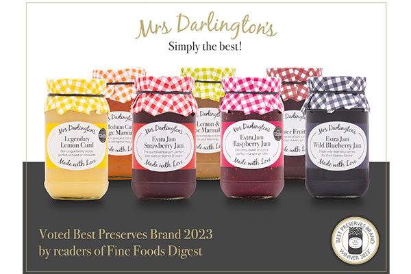 Mrs Darlington's - Winners of Best Preserves Brand! Congratulations to our friends @mrsdarlingtons for being awarded Best Preserves Brand by Fine Food Digest. View the range now: augustenoel.co.uk/catalogue/bran…