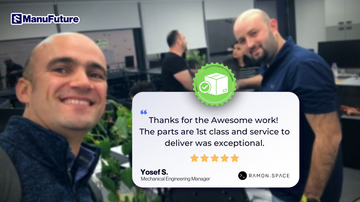 We love seeing our clients satisfied :) We're glad we can help tech companies with their mechanical production and procurement needs.

manufuture.com

#manufacturing #procurement #SupplyChain