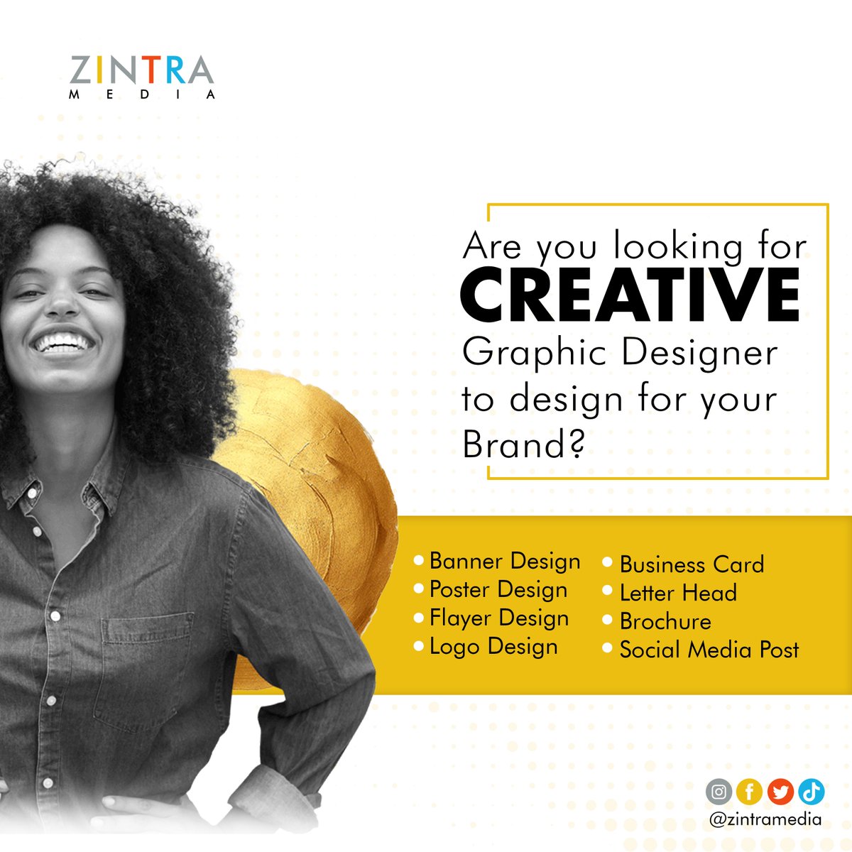 Zintramedia_'s tweet photo. Contact us today @Zintramedia_ let's assist you with creative graphic designs. 

__
#zintramedia #branding #advertising #prmanagement #talentagency #commercialmodelling #marketing #digitalmarketing #digitaladvertising #media #billboardadvertising #creative https://t.co/l5UaO0SmgA