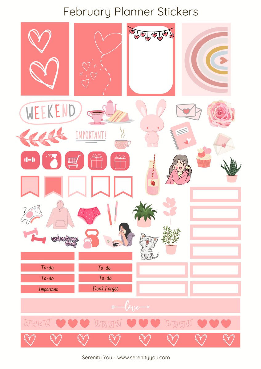 Free Printable Planner Stickers!
#planner #plannerstickers #freebie #freeprintable #plannerlover serenityyou.com/february-plann… RT @serenityyou