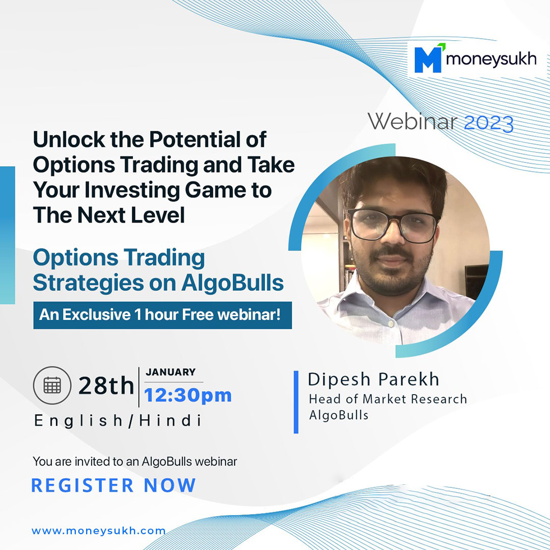 moneysukhonline's tweet image. Unlock the potential of Options Trading and take your investing game to next level.
Webinar on 28th January 2023 | Time 12:30 pm
To join click here -bit.ly/3Jget8s

#AlgoTradingPlatform #algotrading #investors #investing #tradingaccount #stockmarket #trade  #moneysukh
