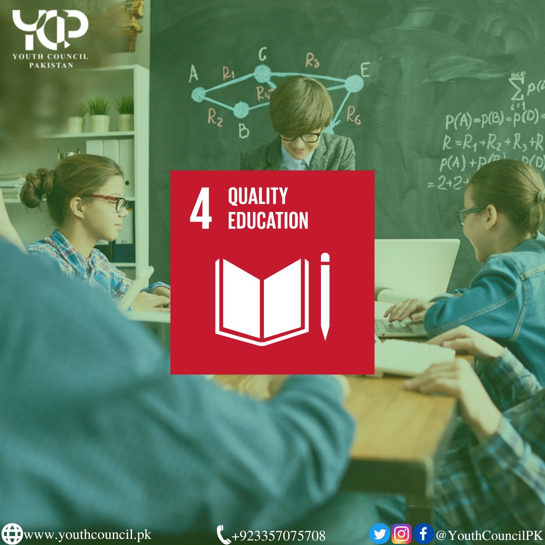 YouthCouncilPK's tweet photo. Quality Education will create a bright and thriving future. That's a fact! Now we need to decide what is Quality Education and how to make it accessible to everyone.
#YouthCouncilPK🇵🇰
#AchievingYoungDreams
#SDG4
#QualityEduation
#EducationInPakistan https://t.co/T6Oi2Vp14z