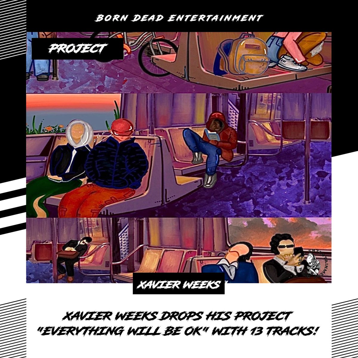BornDeadEnt's tweet photo. #xavierweeks releases his highly anticipated #project βEverything Will Be Okβ #consisting of 13 songs with some of them being produced by #trip9, #nxah and #jayko! https://t.co/cHXpPcRjqQ