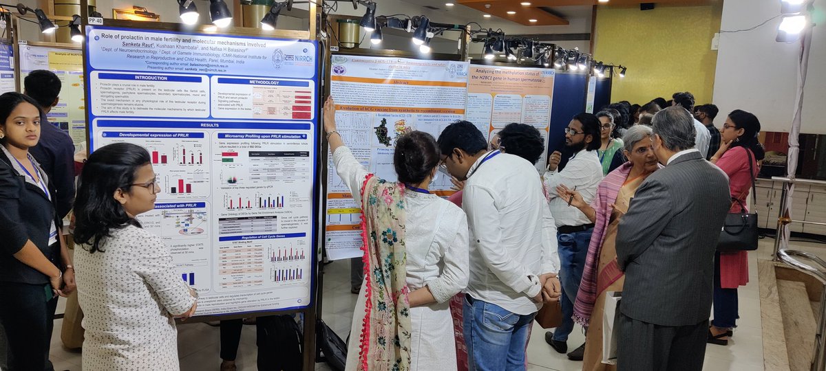 icmrnirwoh's tweet photo. The poster presentation area of the International Conference on Kaleidoscopic Insights into Reproductive and Child Health #ICKIR was a busy street as the participants shared their interesting research findings with the dignitaries. https://t.co/oFio4mJCJ2
