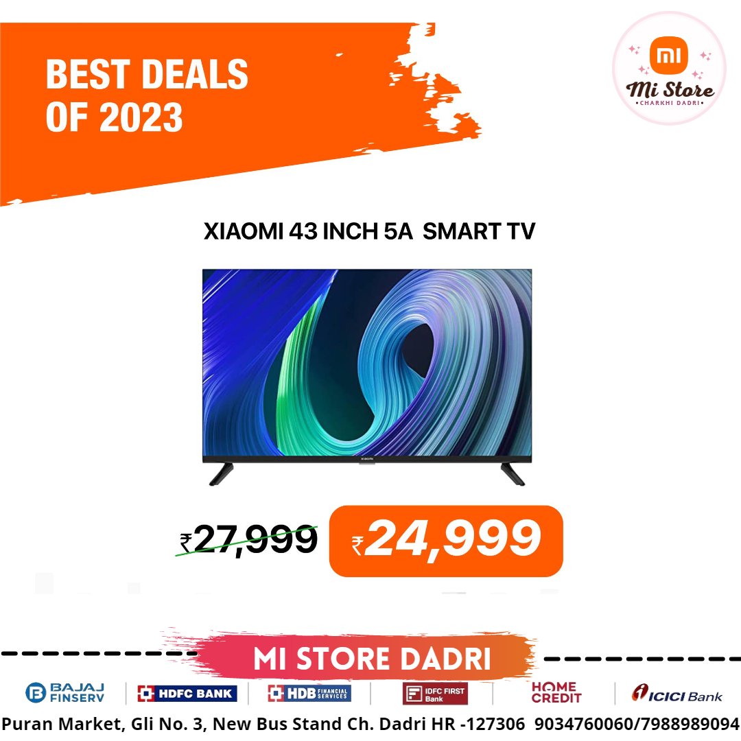 mistoredadri's tweet photo. 𝗥𝗘𝗣𝗨𝗕𝗟𝗜𝗖 𝗥𝗜𝗦𝗜𝗡𝗚 𝗢𝗙𝗙𝗘𝗥𝗦 are LIVE at Mi Store! 💥

Get exciting deals on the Latest Xiaomi #SmartTV!📺

#xiaomi #xiaomiphotography #xiaomiindia #xiaomiredminote #xiaomiphone #redmi #redmicamera #redmiphone #redminoteseries #mistore #mobile #phone #noteseries https://t.co/eZ4YFWMORd