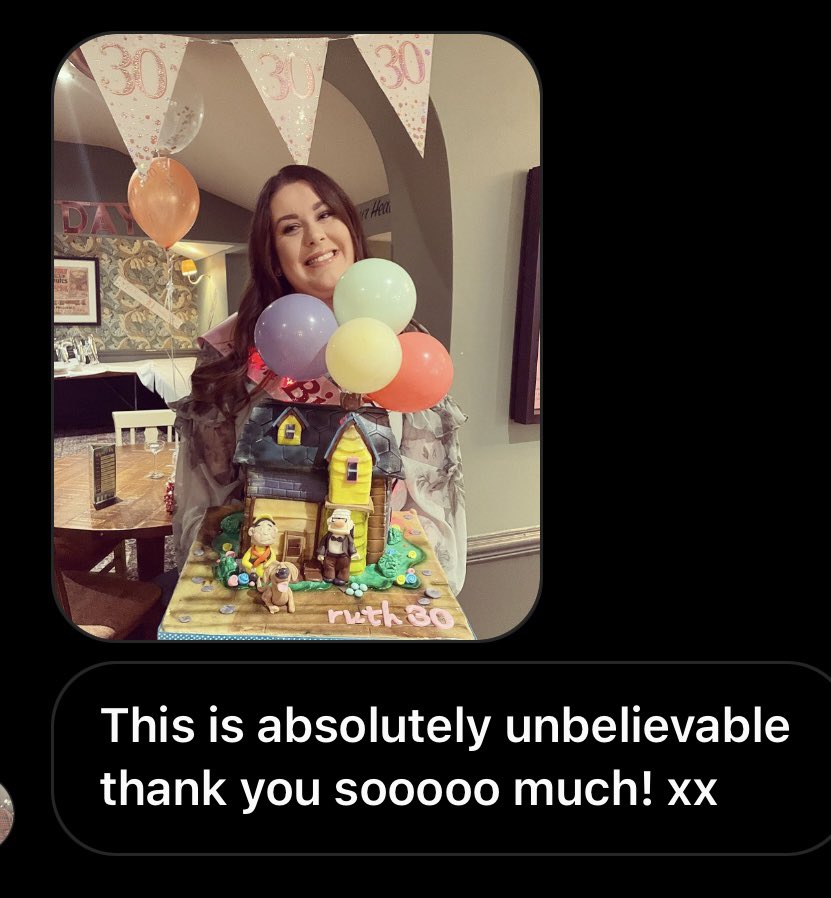 Adventure is out there ... go get it!! This pretty lady was blown away with her suprise 30th cake .. Disney up