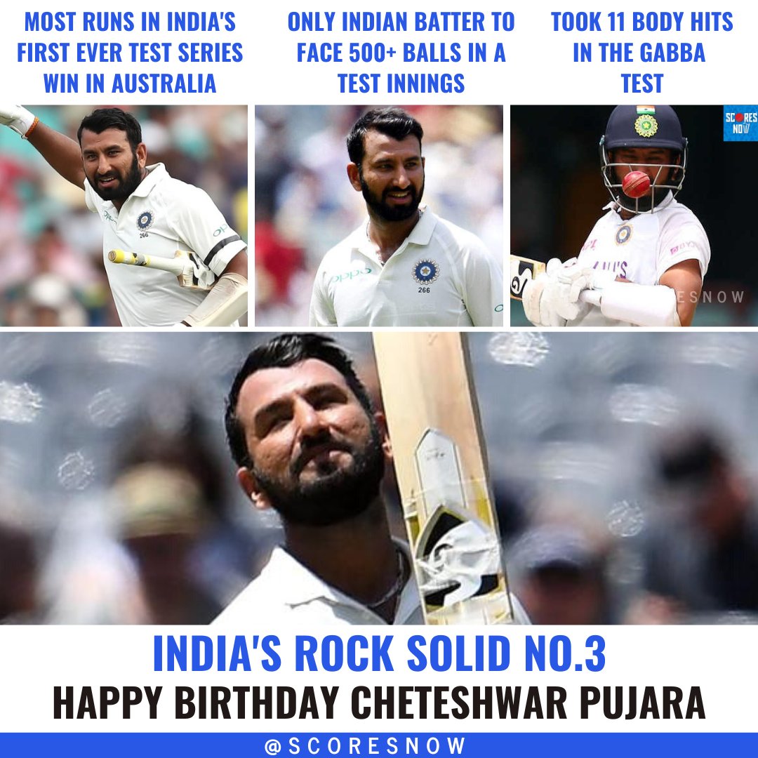 Happy Birthday Cheteshwar Pujara!     