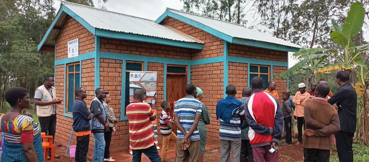 UNHCRTanzania's tweet photo. Housing is essential for health &amp; well being. 

10 People with Special Needs in Kibondo district received brick #houses as part of UNHCR's efforts to ease the pressure on host communities.  

"🙏UNHCR for your continued support to host communities" Col. Aggrey John Kibondo DC https://t.co/bcdqG7GbYn
