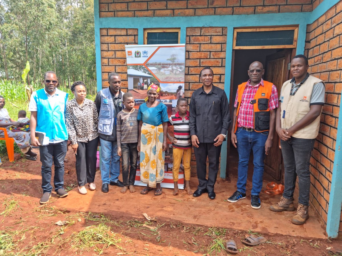 UNHCRTanzania's tweet photo. Housing is essential for health &amp; well being. 

10 People with Special Needs in Kibondo district received brick #houses as part of UNHCR's efforts to ease the pressure on host communities.  

"🙏UNHCR for your continued support to host communities" Col. Aggrey John Kibondo DC https://t.co/bcdqG7GbYn
