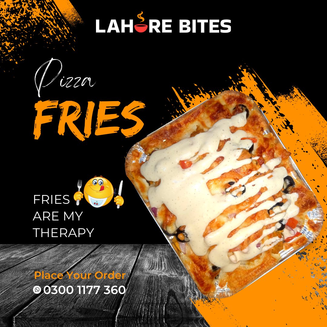 𝐏𝐢𝐳𝐳𝐚 𝐟𝐫𝐢𝐞𝐬 𝐚𝐫𝐞 𝐦𝐲 𝐭𝐡𝐞𝐫𝐚𝐩𝐲!!
Place order If you also a lover of pizza fries.

Order in just one click 👉wa.me/923001177360

#lahorebites #burger #pizzafries #fries #forstudent   #fastfood #tasty #foodie #burgerlovers #forfamily #inlahore #lover #nearumt
