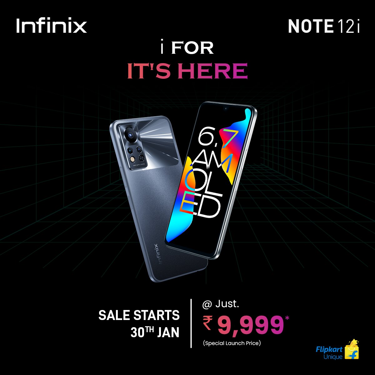 InfinixIndia's tweet photo. Here it is!
The gorgeous Infinix Note 12i with a segment best 6.7 FHD+ AMOLED Display, a massive 5000mah battery and more is here at a CRAZY PRICE! ๐ฅ
Check it out here: https://t.co/KTlOW1s3MJ
#Note12i #TakeTheLead https://t.co/CmC79gkK4X