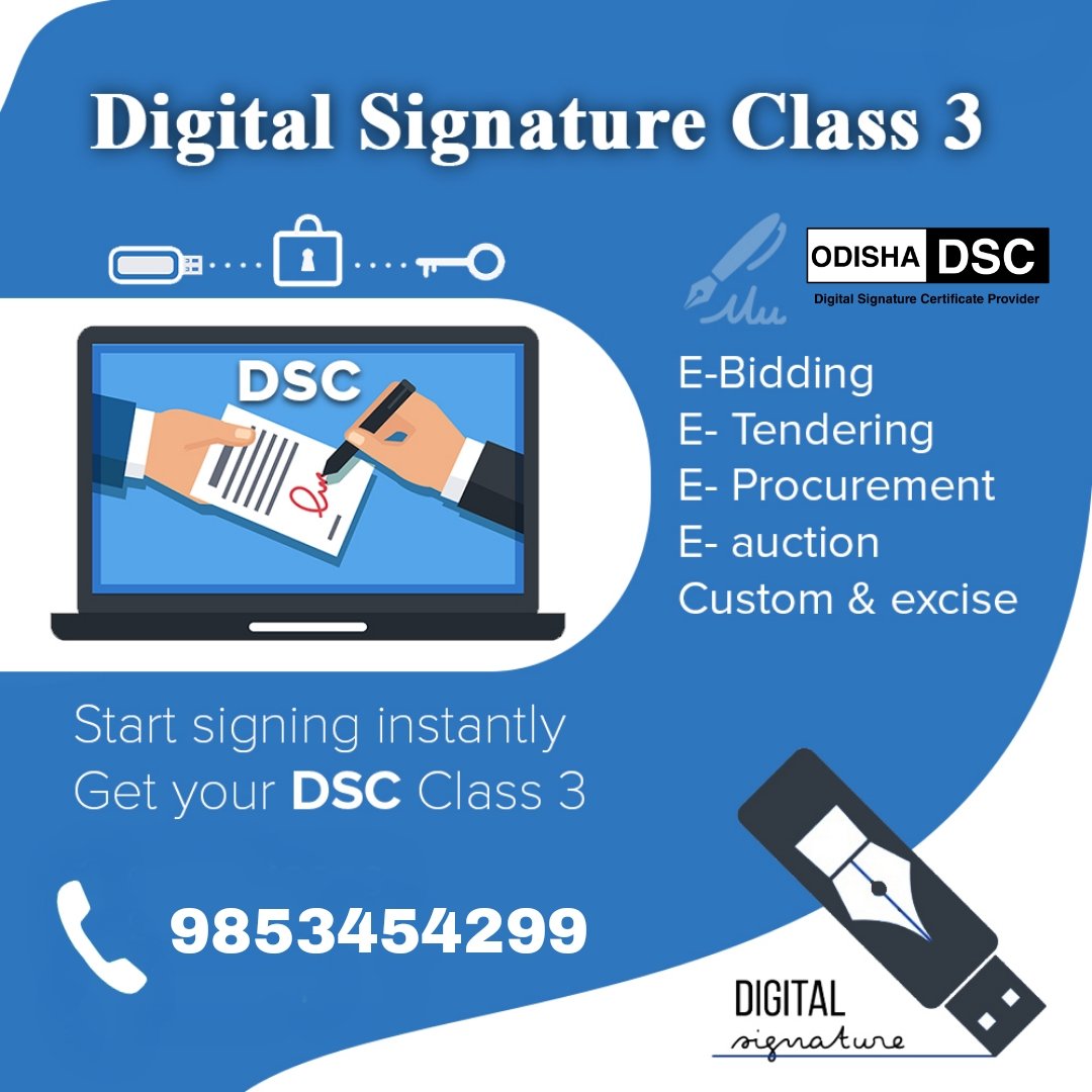 odishadsc's tweet image. Digital Signature Certificate Provider
#class3dsc
#odishadsc 
#digitalsignature 
DSC @130