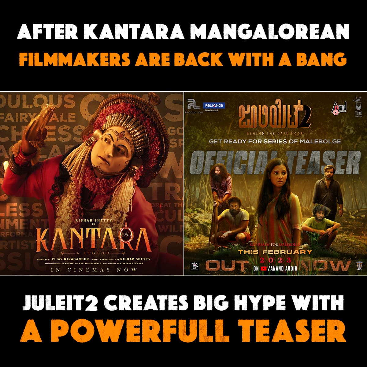 AppuBosssss's tweet photo. *After Kantara Mangalorean FilmMakers Are Back With A Bang*🔥

*Juliet 2 Creates Big Hype With A Powerfull Teaser*🌟🔥

🎥:https://youtu.bej/duT9cN6gfJQ

Get ready for MALEBOLGE
Juliet 2 releasing soon!🔥
#Juliet2Teaser https://t.co/XUewqnQKdA