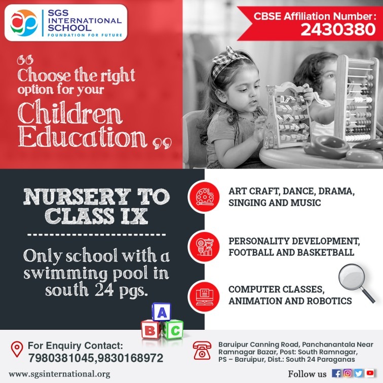 sgsintschool's tweet photo. We, at SGS International School, nurture the little one's inherent talents with utmost care and concern and prepare them perfectly for a safe and secure future. 🔠🔡👩🏻‍🏫🧑🏻‍🏫📚

📲𝐂𝐨𝐧𝐭𝐚𝐜𝐭 👉🏻𝟕𝟗𝟖𝟎𝟑𝟖𝟏𝟎𝟒𝟓 | 𝟗𝟖𝟑𝟎𝟏𝟔𝟖𝟗𝟕𝟐 to know more details. https://t.co/fzXeCPBCuh