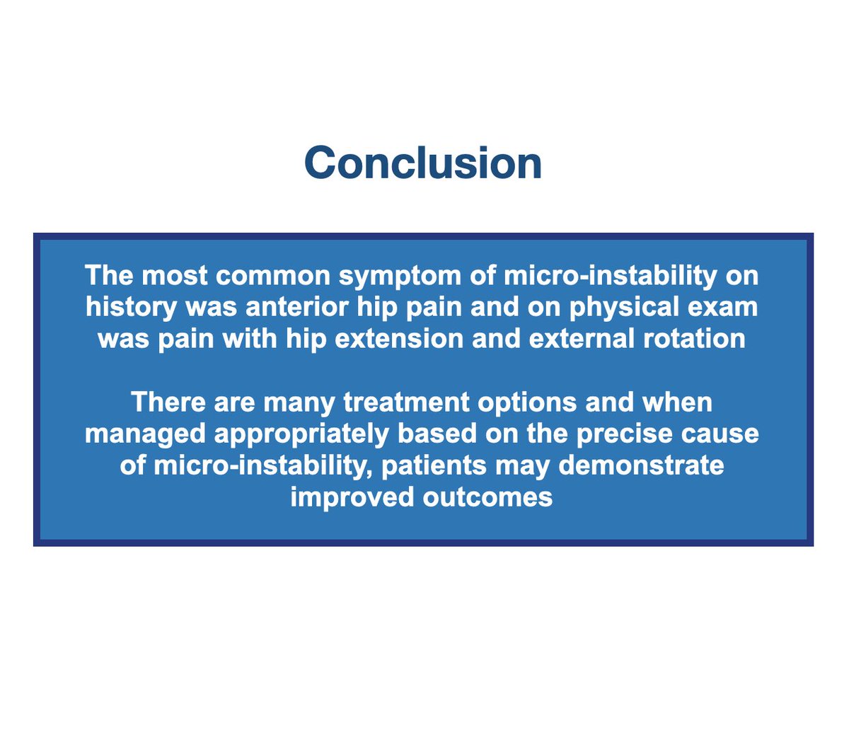 KSSTA's tweet photo. This systematic review discusses the most common causes and diagnostic features of hip microinstability as well as postoperative outcomes based on management
#systematicreview #research #clinicaloutcome #outcomestudy #originalpaper
Link: https://t.co/APotItQm6O https://t.co/fg3L6xjedP