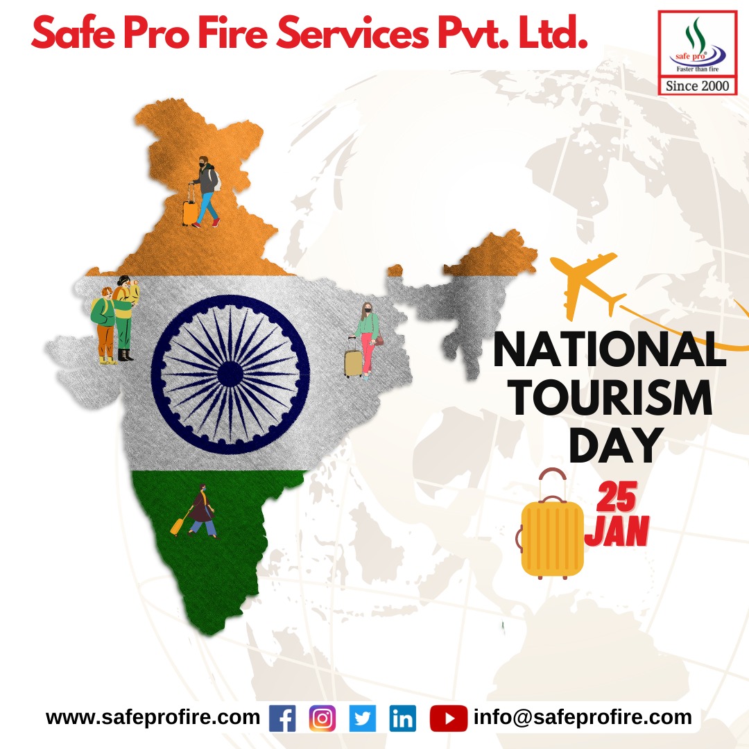 Travel, explore, know, to learn! Happy National Tourism Day!

#nationaltourismday #visitindia #tourismindia #travelindia #firesafety #firerescue #safety #safepro #fireextinguisher