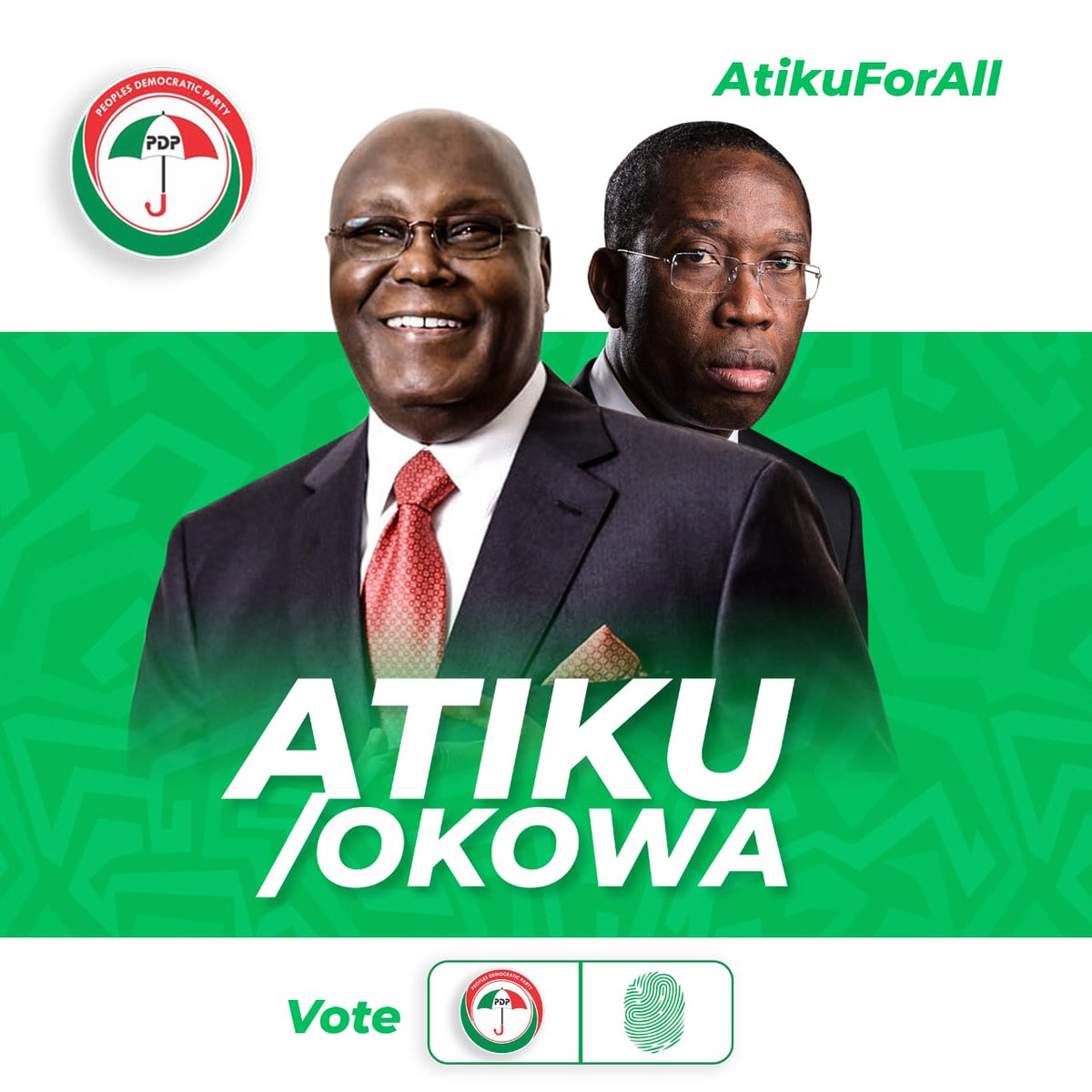 I'm from Kaduna state and I will be voting for PDP. 

Atiku Abubakar is my Candidate.

#AtikuForAll 
#RecoverNigeria