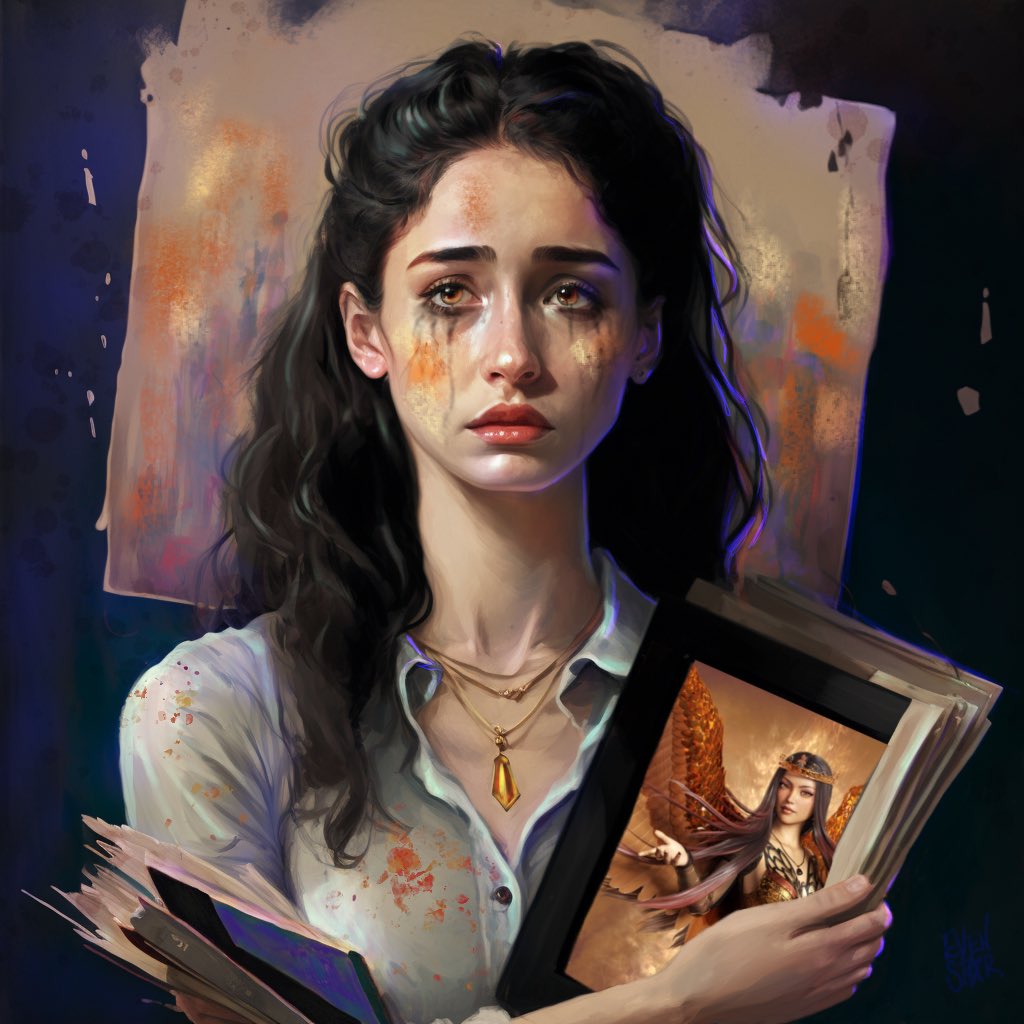 chelseaevenstar's tweet photo. "Everybody Hates My Art_002”  another AI paint-over featuring a 3D work by me. Process video in the comments ⬇️ https://t.co/uThY1lj8H6