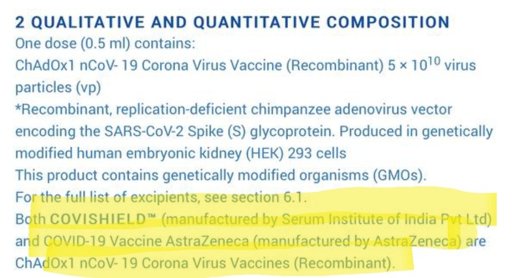 awakenindiamov's tweet photo. On @SerumInstIndia website -
 Both covishield and AstraZeneca are the same.
@adarpoonawalla @NileshO56713335

https://t.co/4x3Arq8Vyi https://t.co/2UeMDgmdH7