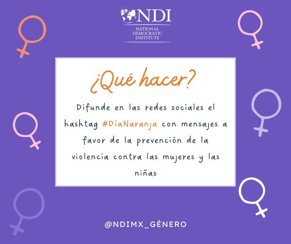 NDI México Género tweet media
