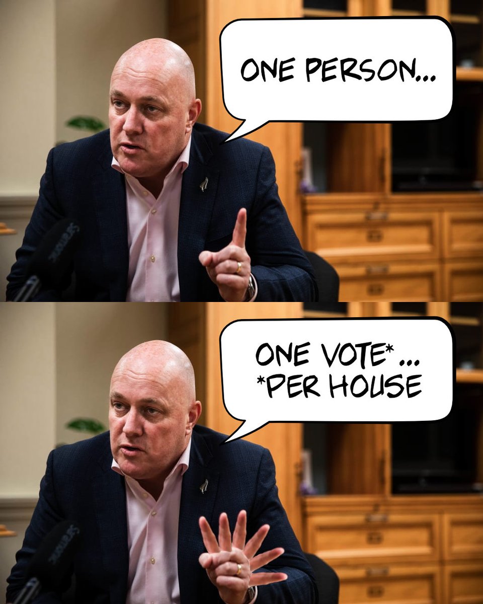 CV Nicks (@cv_nicks) on Twitter photo One person, one vote*... *per house. #nzpol #NationalNotFitToGovern One person, one vote*... *per house. #nzpol #NationalNotFitToGovern