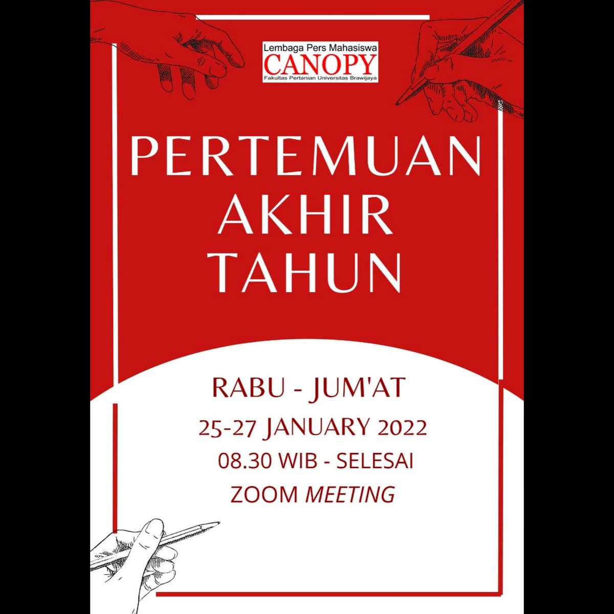 CANOPY_FPUB's tweet photo. PAT merupakan agenda tahunan LPM CANOPY sebagai pertanda kepengurusan periode tahun ini telah  mencapai garis akhir. Perjalanan yang menempuh lika-liku aspal kasar akan digantikan oleh pengurus periode baru. https://t.co/kY8nRrompt