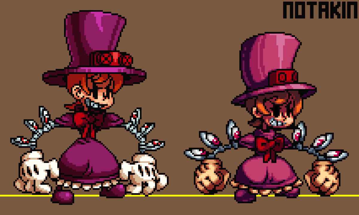 ItsNotakin's tweet photo. Coming back to my old #Fraymakers  days, with a brand new resprite of peacock from #Skullgirls 
just like old times https://t.co/YPTthrQwoN