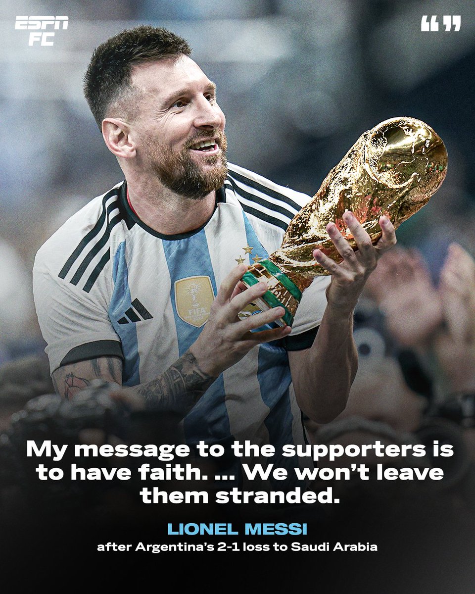 Lionel Messi said this to the whole world and not to his friend on Whatsapp 😂