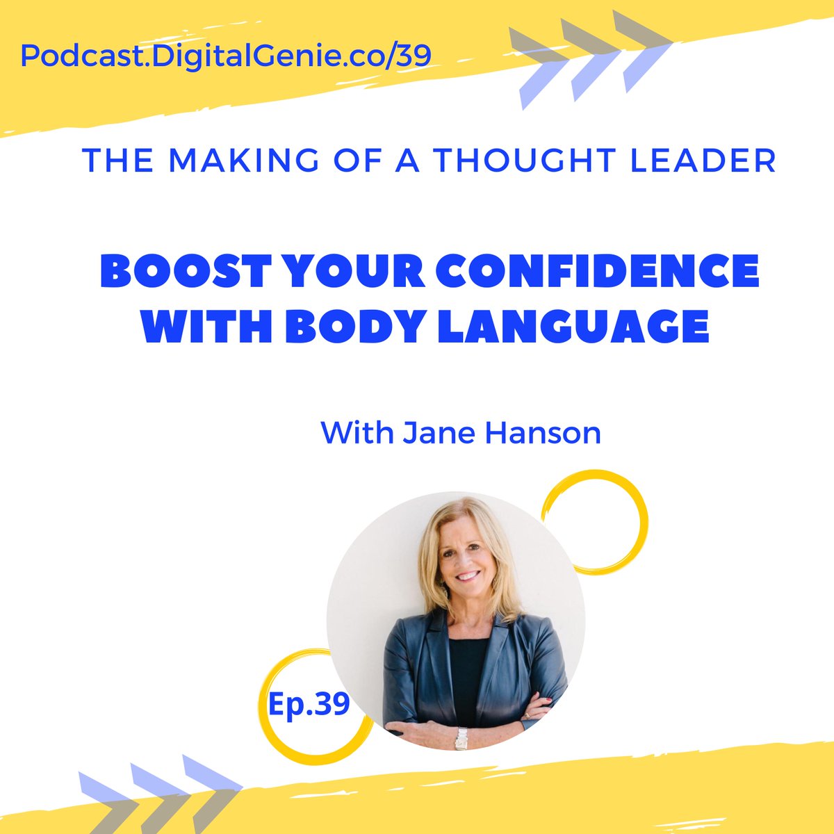 Did you know that more that 60% of our communications is nonverbal? <a href="/janehanson/">Jane Hanson</a> joins me in the latest episode of #TMTLpodcast to share actionable ideas to get aware of and improve one's #bodylanguage Listen to the episode lnkd.in/d6v4Futa
#nonverbal #thoughtleadership