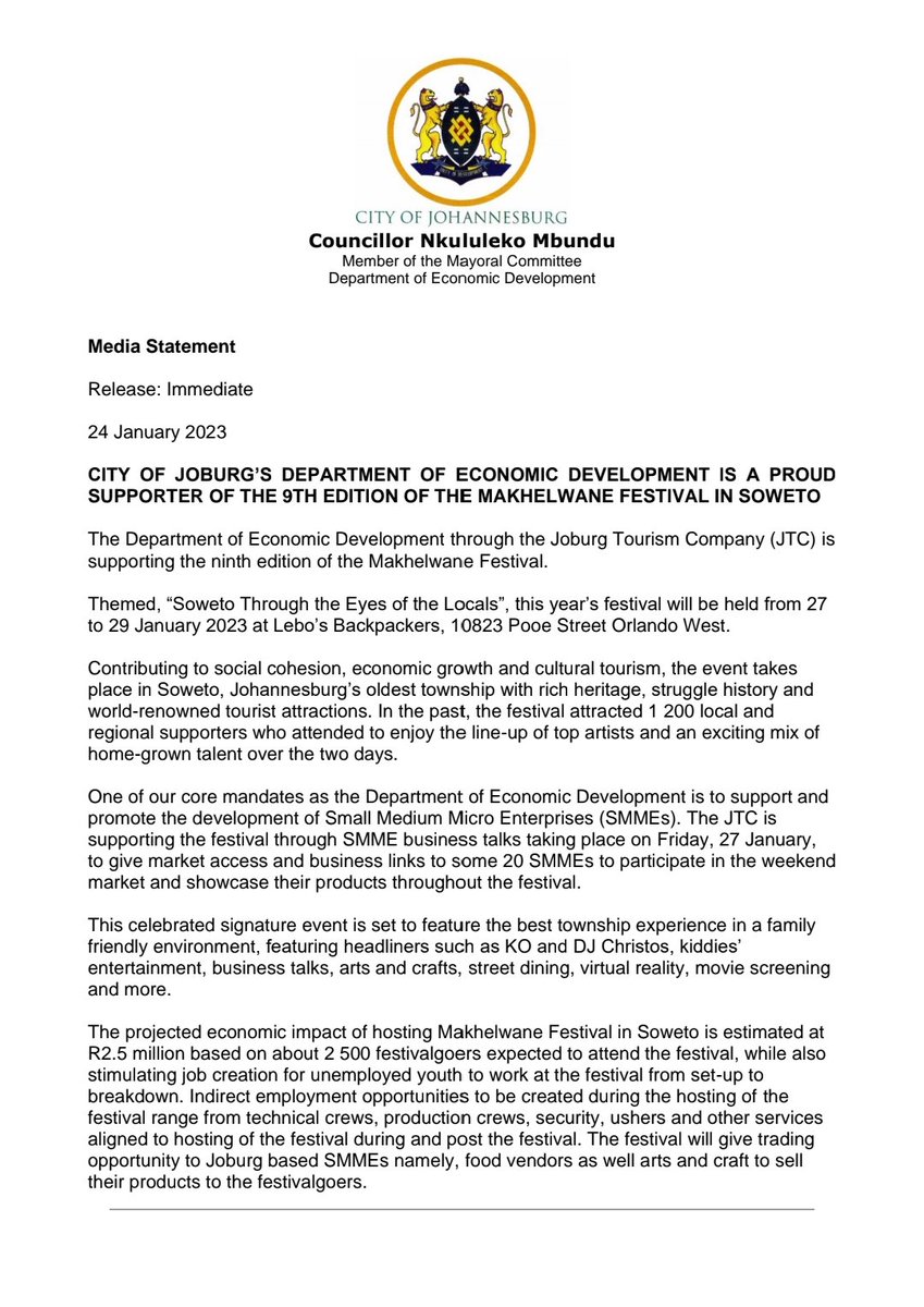 Office of the MMC for Economic Development tweet media