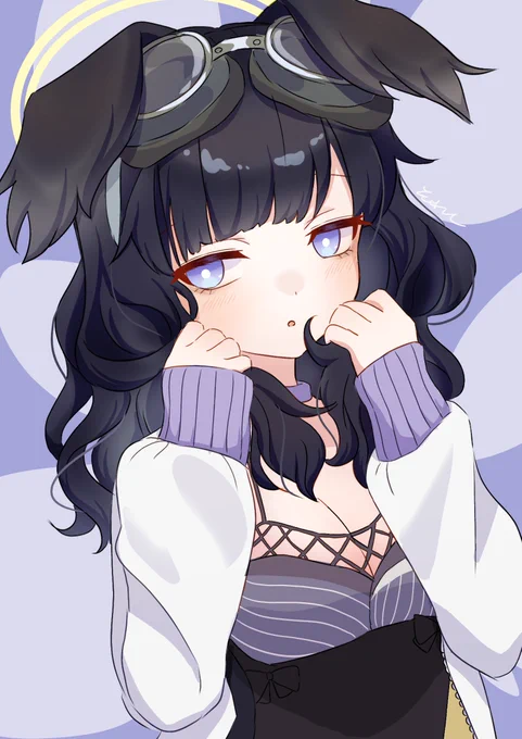 ヘアゴム忘れちゃった #ブルアカ #猫塚ヒビキ 