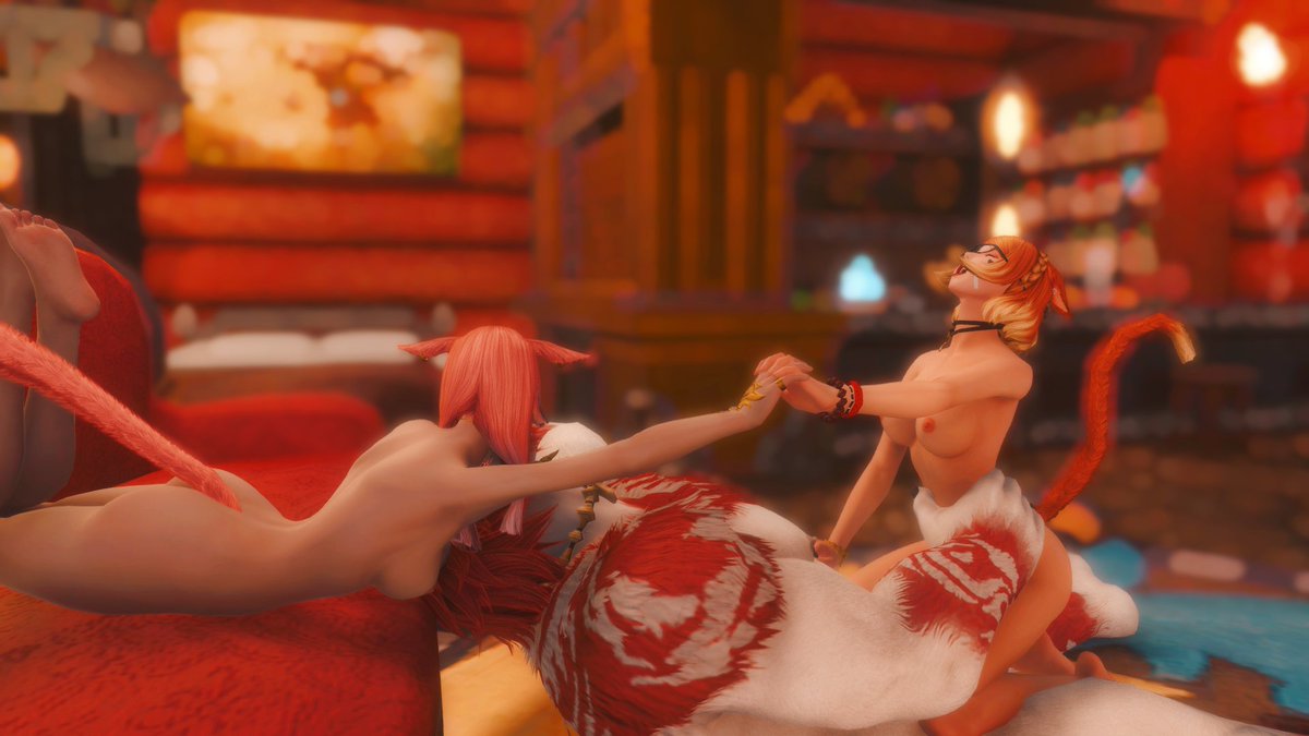 HotDadcat's tweet photo. It took me a few hours but I was so proud of how this session ended up looking, the best threesome with his crush and her sister~ #GPOSERSNSFW #Hrothgar https://t.co/RNQ8IXpw8E