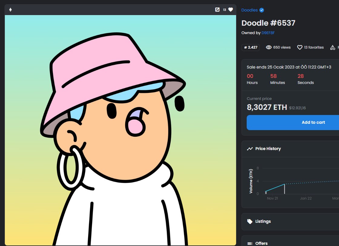 NFTblood's tweet photo. Hello @doodles family, I got scammed just now and lost my only Doodle #6537 and entire NFT collection. If you know anything could on this it would be more than helpful please retweet this. 😭 https://t.co/H5iBiBrT4W