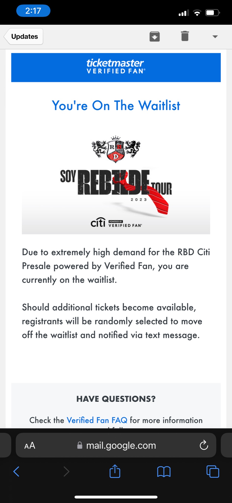 Cristian de la Villa on Twitter "😭😭😭 Waitlisted. Anyone want to share