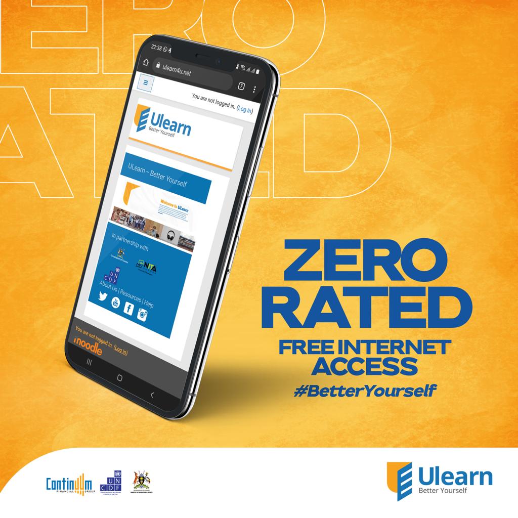 Its time to leverage internet and technology to attain personal and professional development through the self paced education with @UlearnUg. You can now signup and access this platform via education.go.ug (No data needed) 100% FREE. #UlearnZeroRated | #BetterYourself