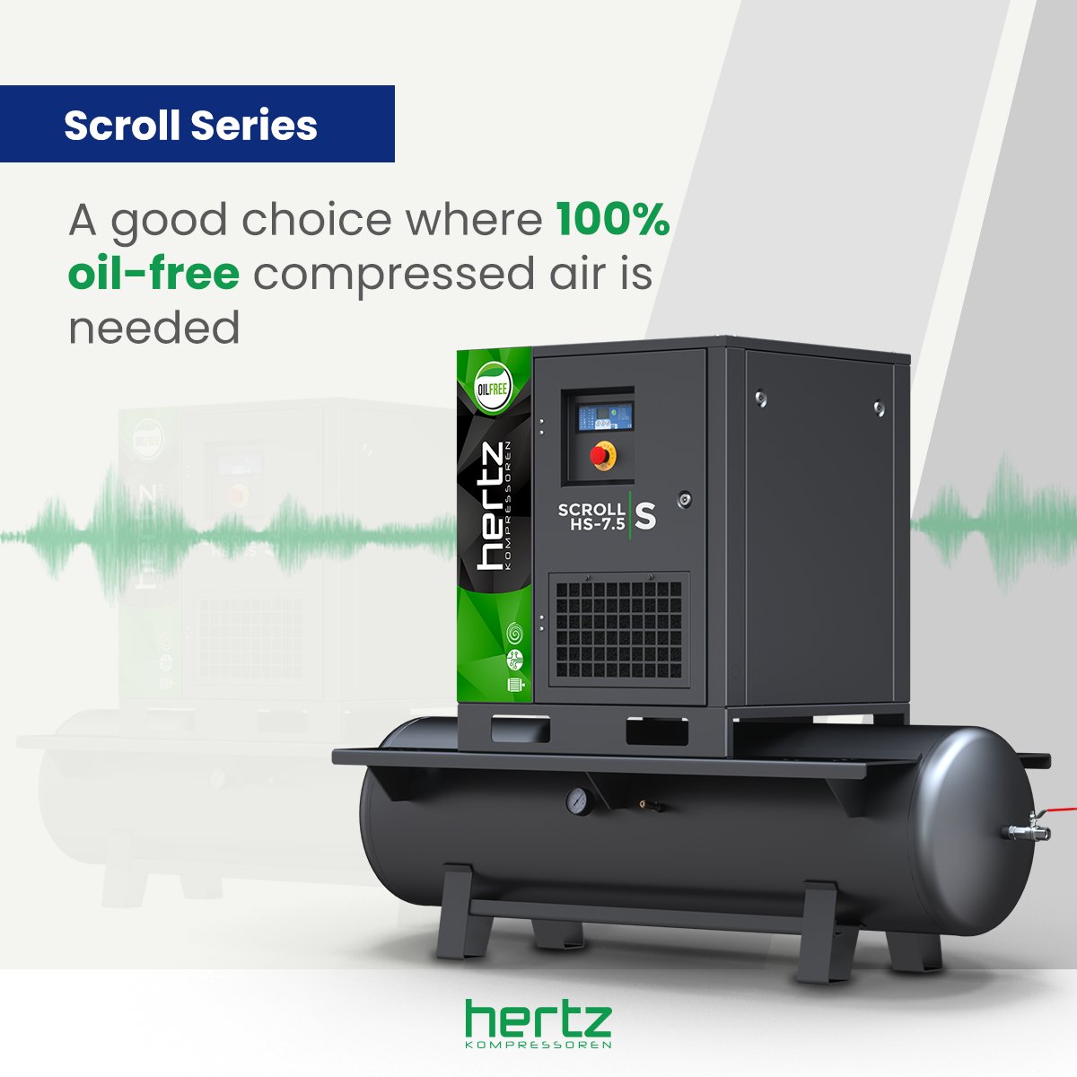 Our Intensive research and development yielded results; #Hertz’s compressor sound level was decreased to 69 dBA.💤

Take advantage of the silent procedures.

#HertzKompressoren #HertzGlobal #compressor