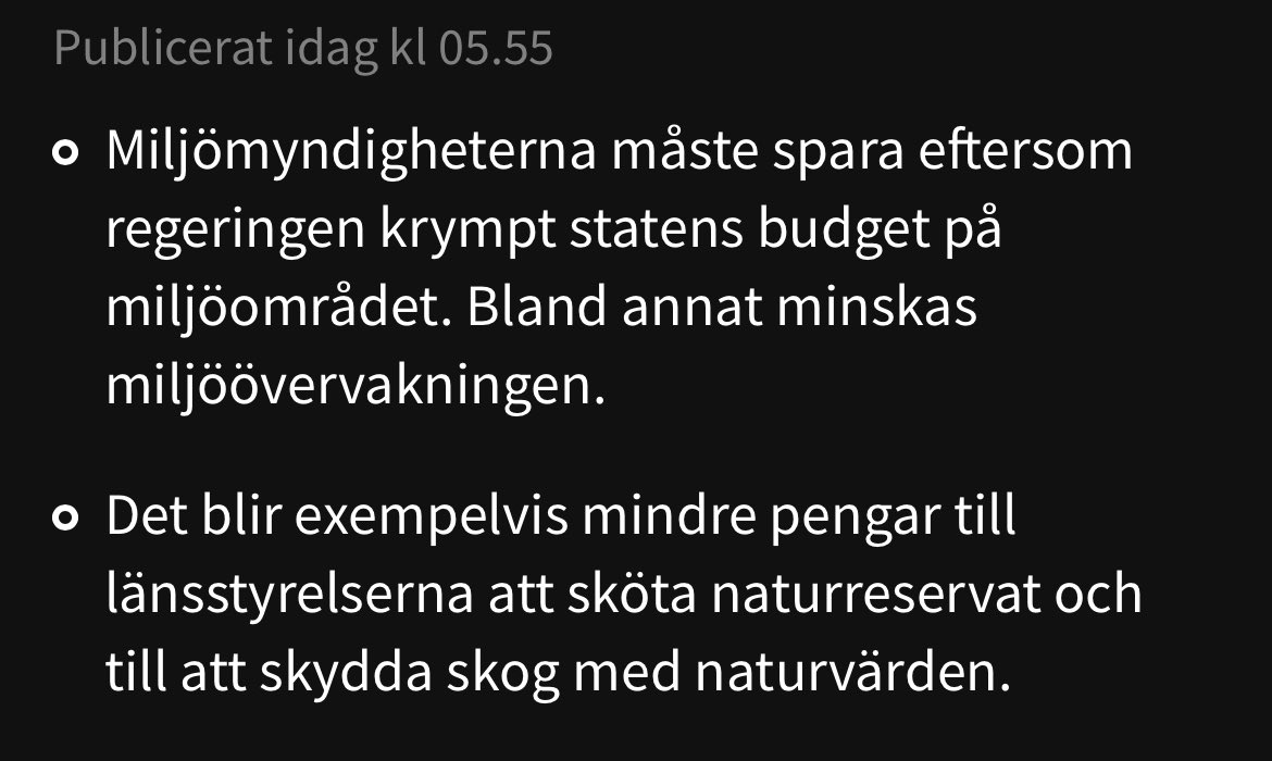 Hur kan en konservativ regering drastiskt försämra förutsättningarna för att bevara och återställa svensk natur? Obegripligt.