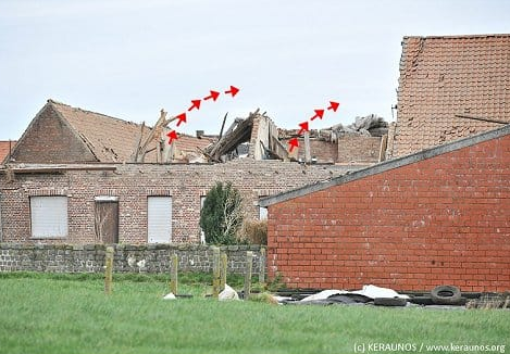 Il y a 9 ans, le 25 janvier 2014, 4 #tornades s'abattaient en quelques heures sur le Nord, le Pas-de-Calais et l'Aisne, au cours d'un épisode orageux hivernal très venteux (