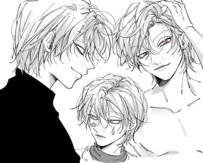 髪下ろし🃏落書き。 