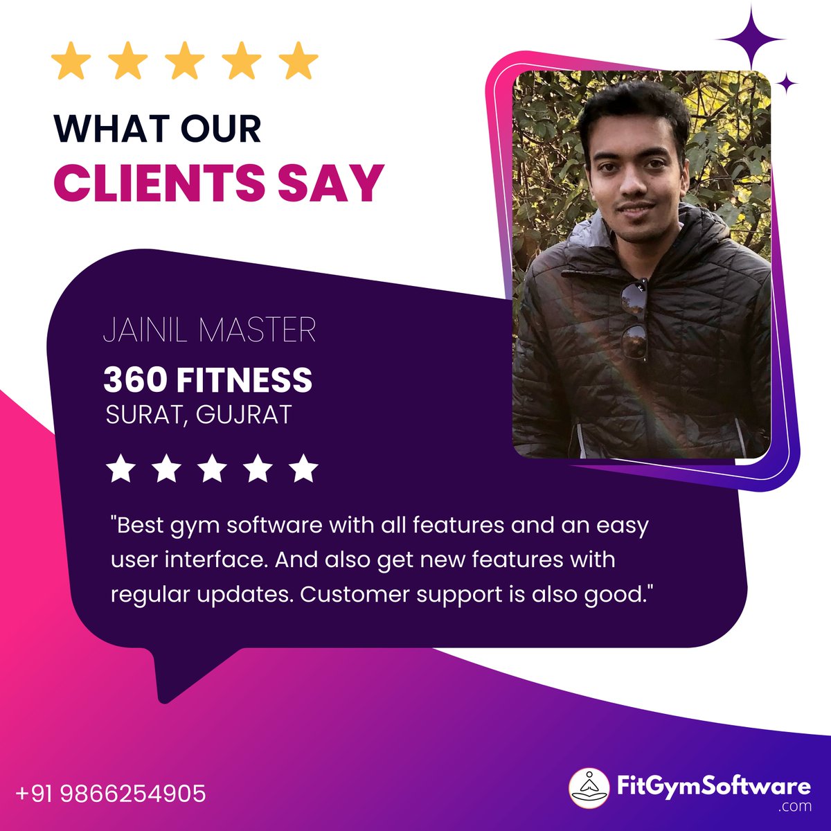 fitgymsoftware's tweet photo. Great to hear
@fitgymsoftware
helping you to manage business in more better manner.
Thanks https://t.co/FbhX7Hmphj for being our valuable client.
#fitness #surat #fitnessgujarat #gymopening #newgym #gymowner #gymowners #gymownerlife #gymownerproblems #gymownersuccess https://t.co/FI4dPyzAH0