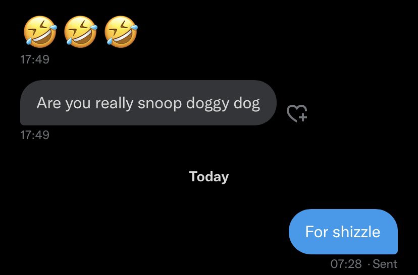 b00tiesNFT's tweet photo. This might be the funniest message we’ve had yet. 🍑 #SnoopDogg #forshizzle #snooplovestheb00tie https://t.co/U6TiQzhoch