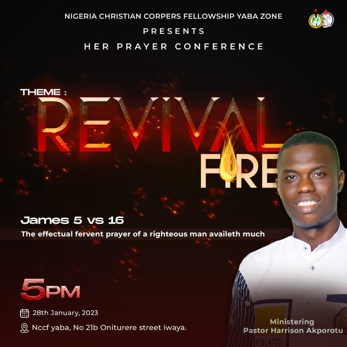 yabazone's tweet photo. This weekend is made🤩
Saturday is the day🤩🤩
5pm is the time🤩🤩🤩

All roads lead to NCCF Yabazone - Home of Transformation for Her Prayer Revival Conference🔥

Come with your friends and loved ones and be prepared for a life changing encounter with the Holy Spirit.

See you♥️ https://t.co/WRKX3TNMyv